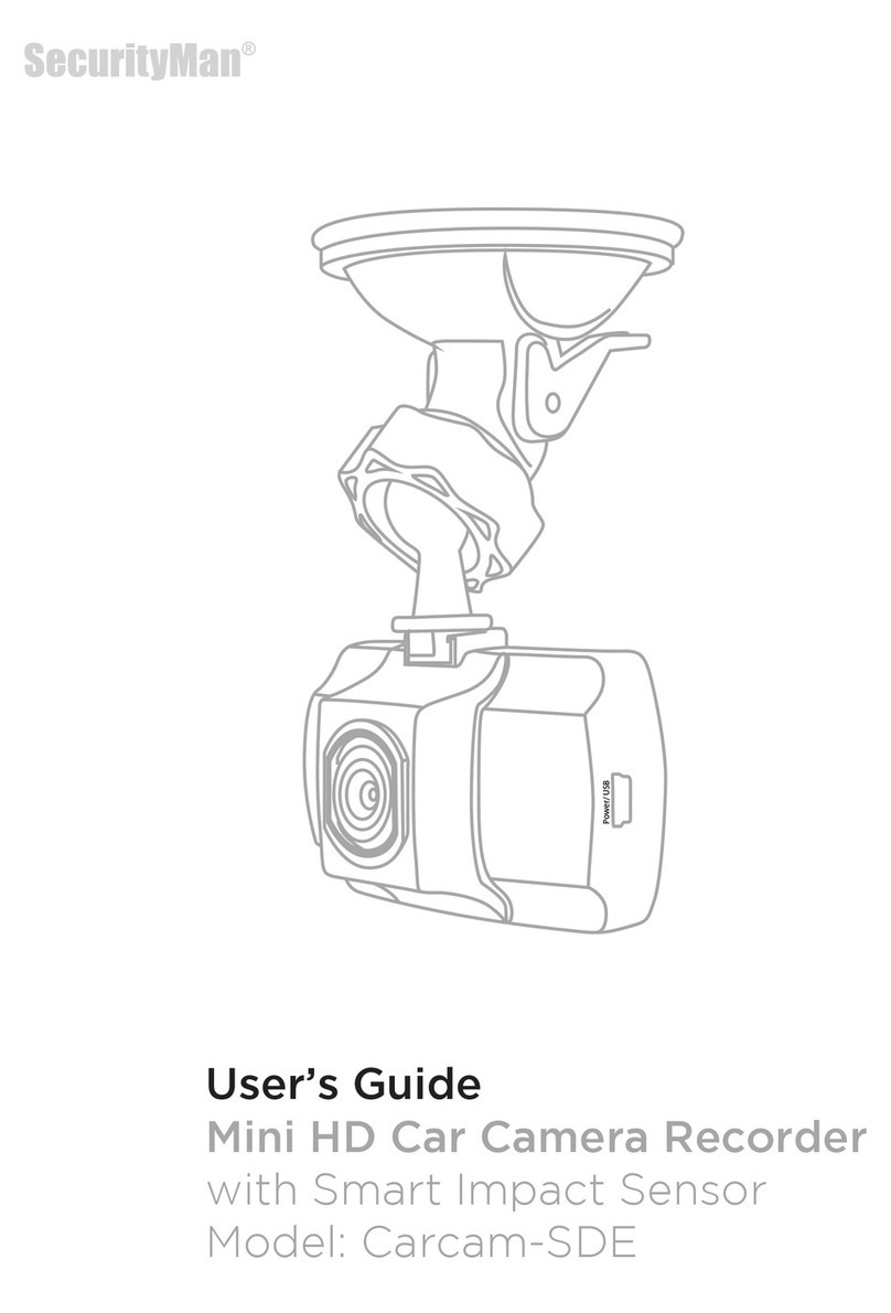 SecurityMan Carcam-SDE user guide