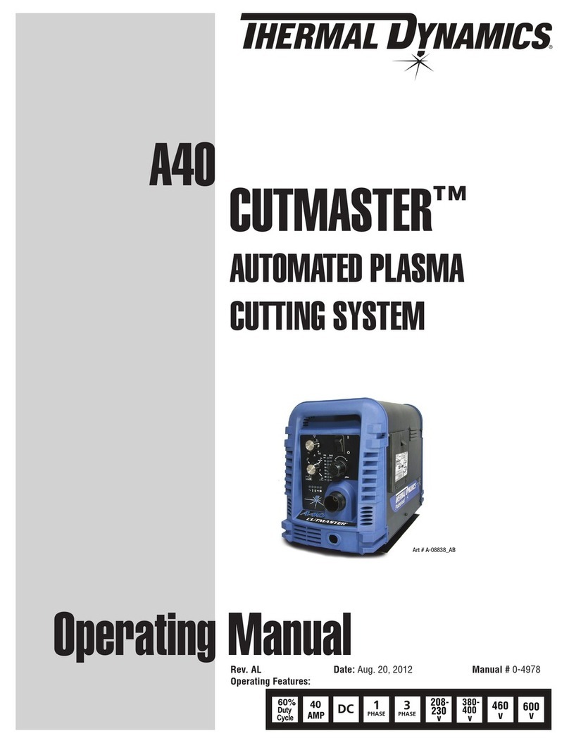 Thermal Dynamics A40 User manual Thermal Dynamics A40 User manual