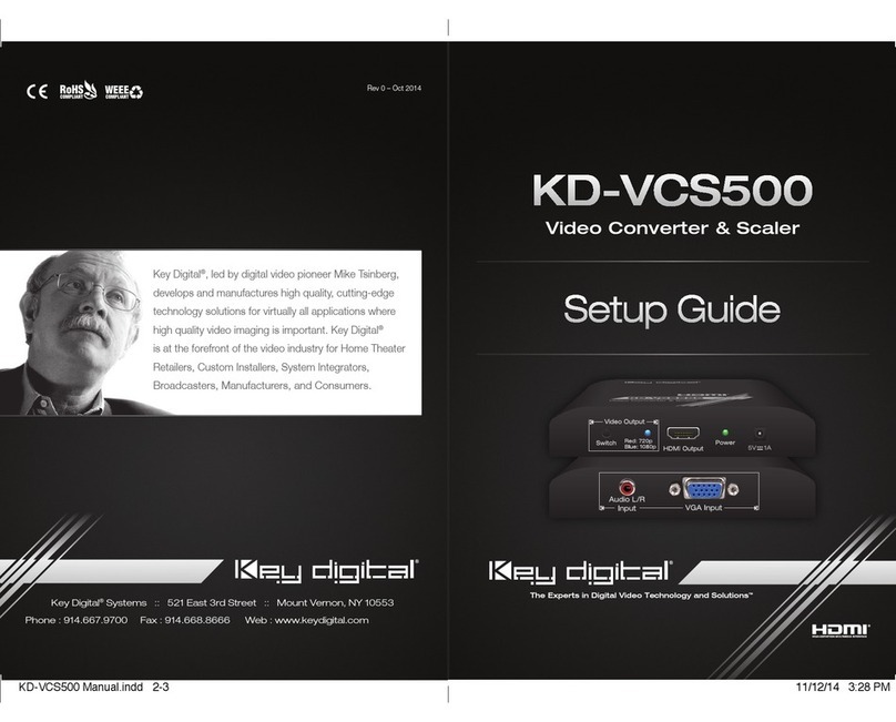 Key Digital KD-VCS500 Setup guide