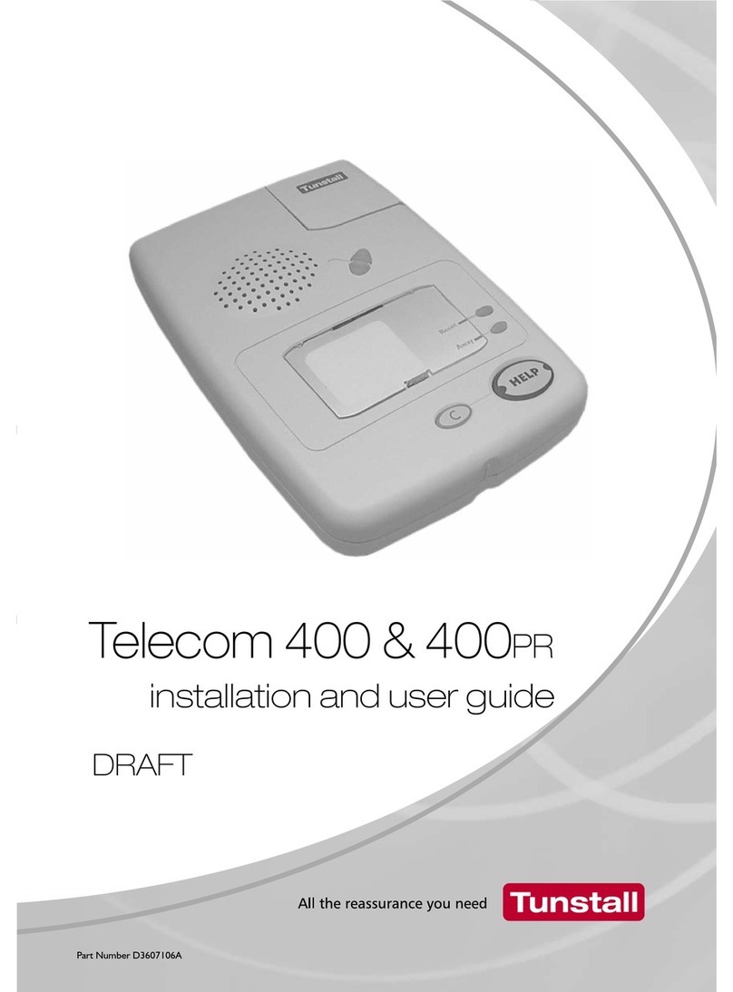 Tunstall Telecom 400 Installation and user guide