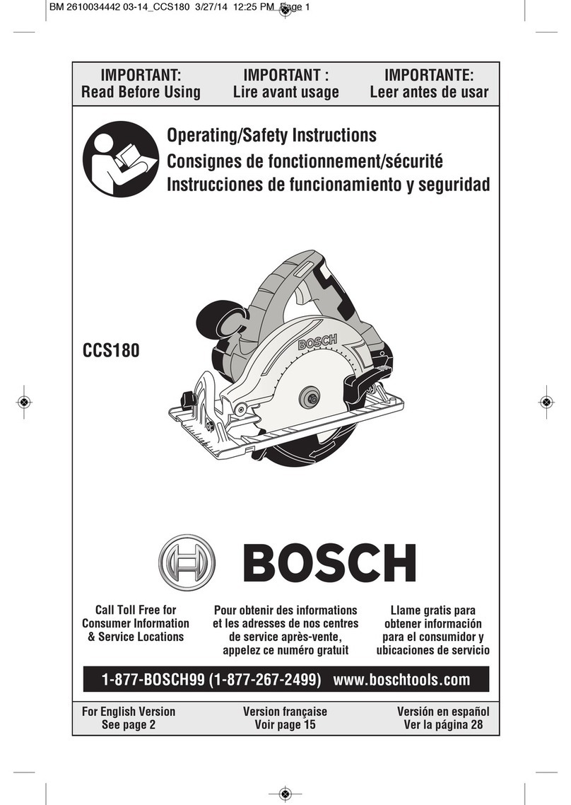 Bosch CCS180 Assembly instructions
