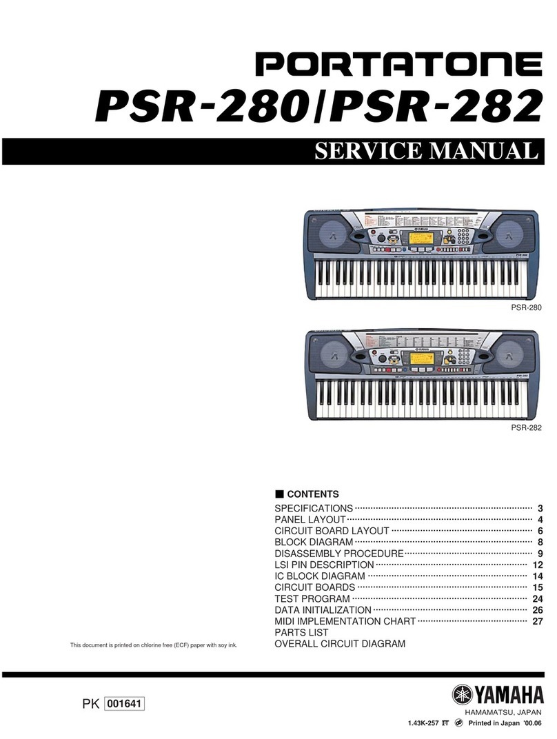 Pioneer PORTATONE PSR-280 Service manual