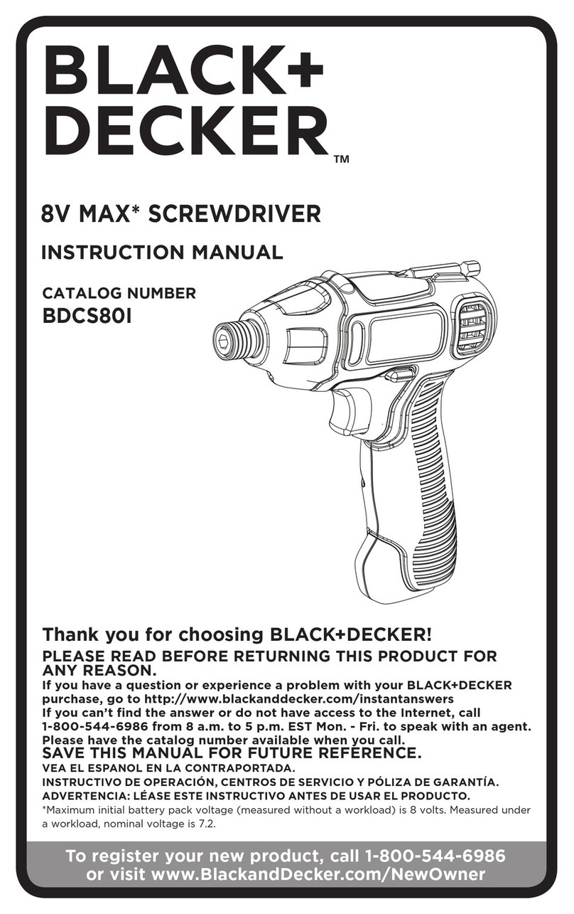 Black & Decker BDCS80I User manual