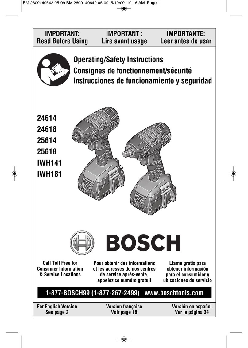 Bosch 24614 Assembly instructions