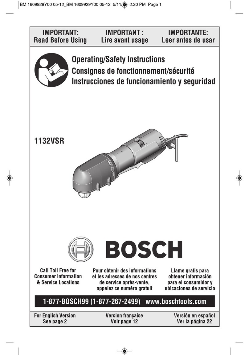 Bosch 1132VSR Assembly instructions