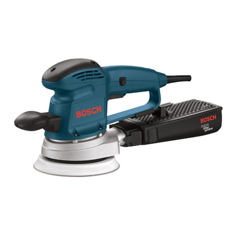 Bosch 3727DEVS - 6" Random Orbit VS Sander Operating/safety instructions