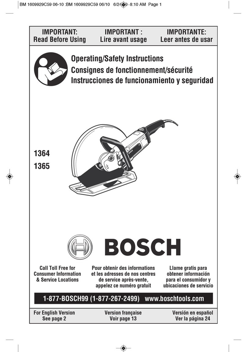 Bosch 1364 - 15 Amp Hand Held Abrasive Cutoff... Assembly instructions