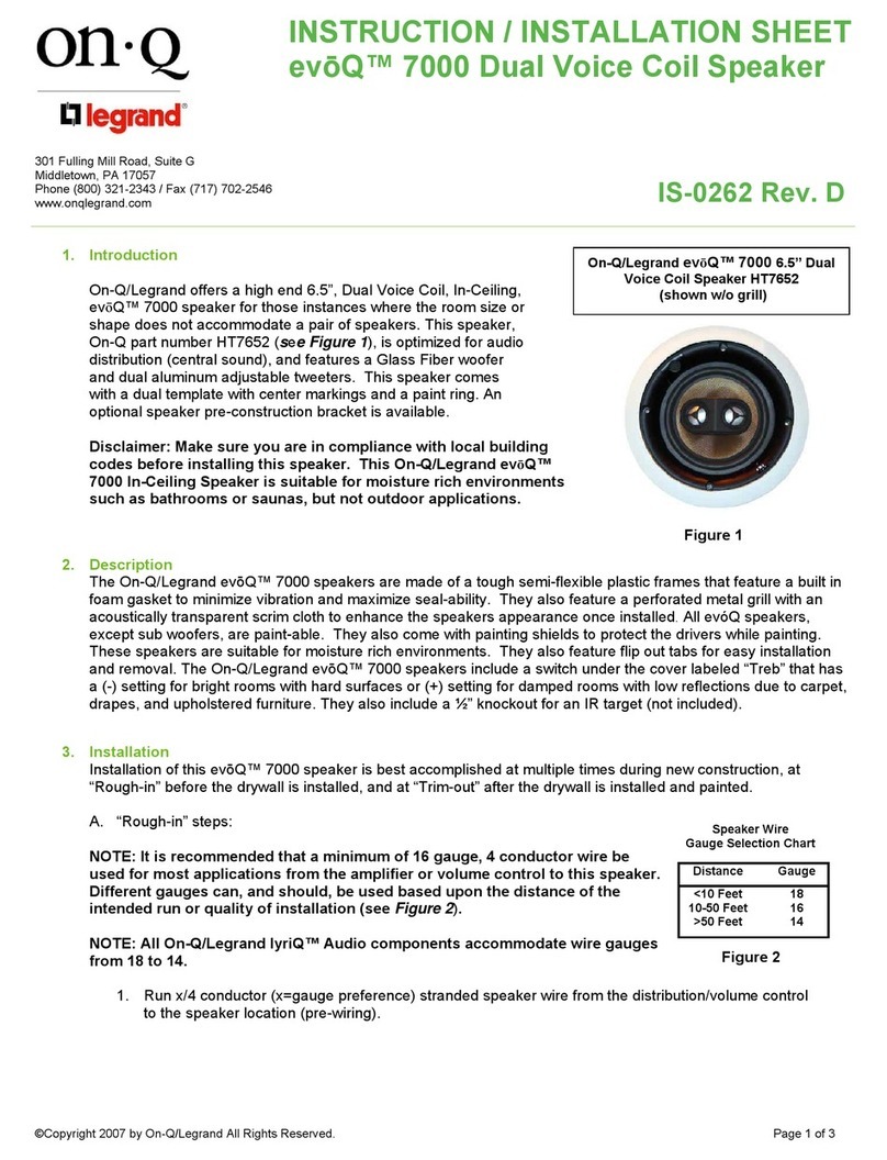 Onq ev?Q 7000 User manual