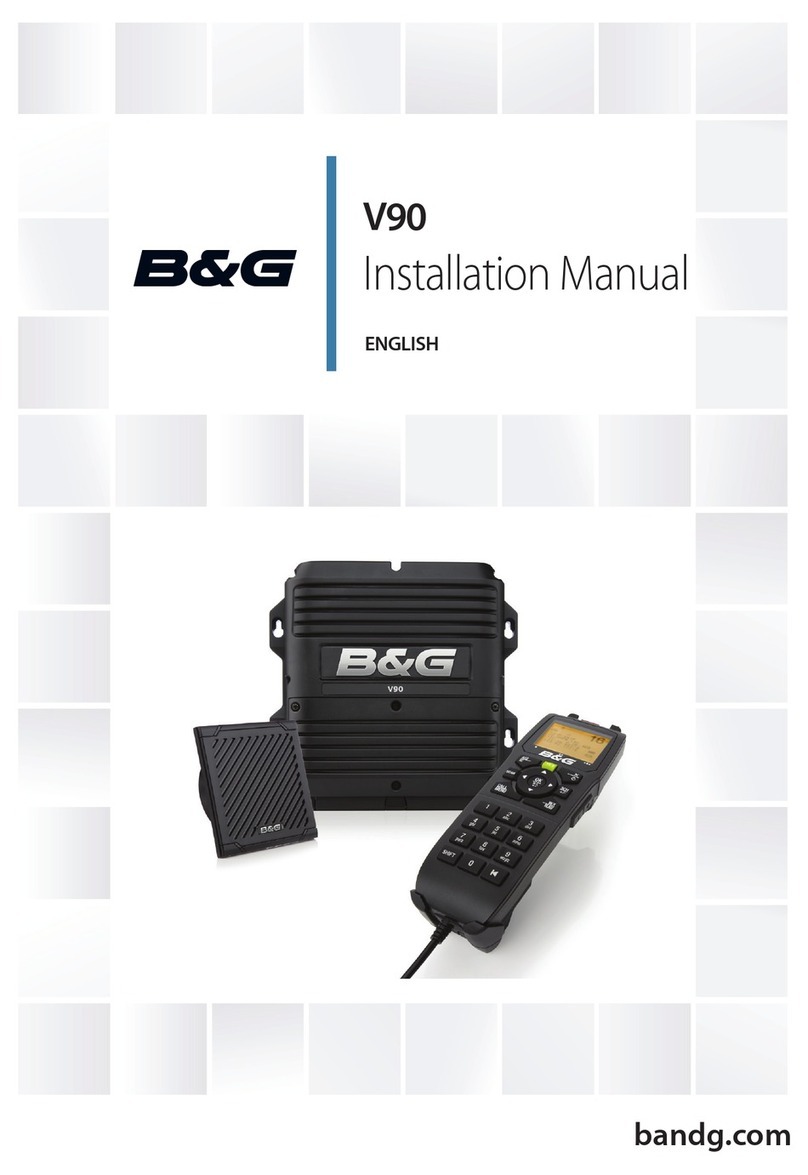 B&G V90 installation manual