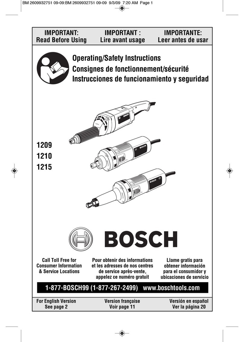 Bosch 1209 Operating/safety instructions