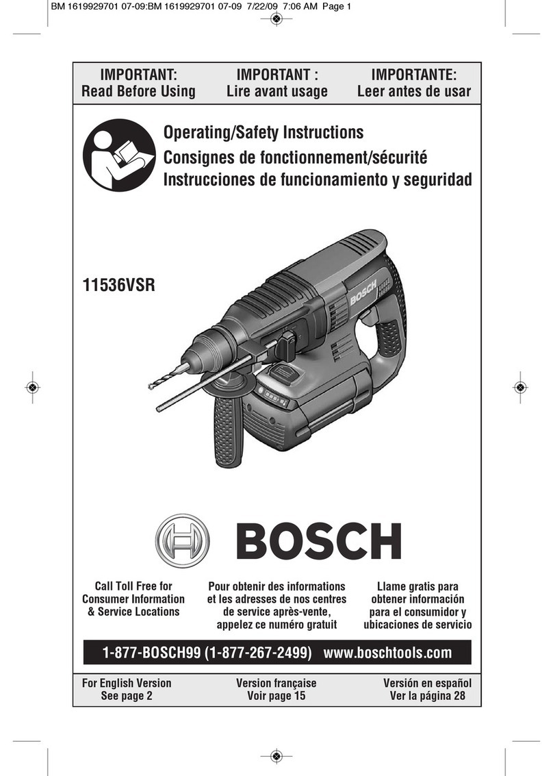 Bosch 11536VSR Operating/safety instructions