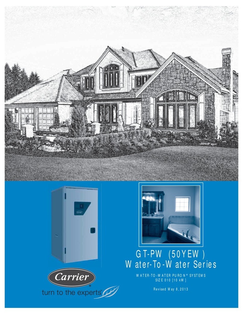 Carrier GT-PW (50YEW) User manual
