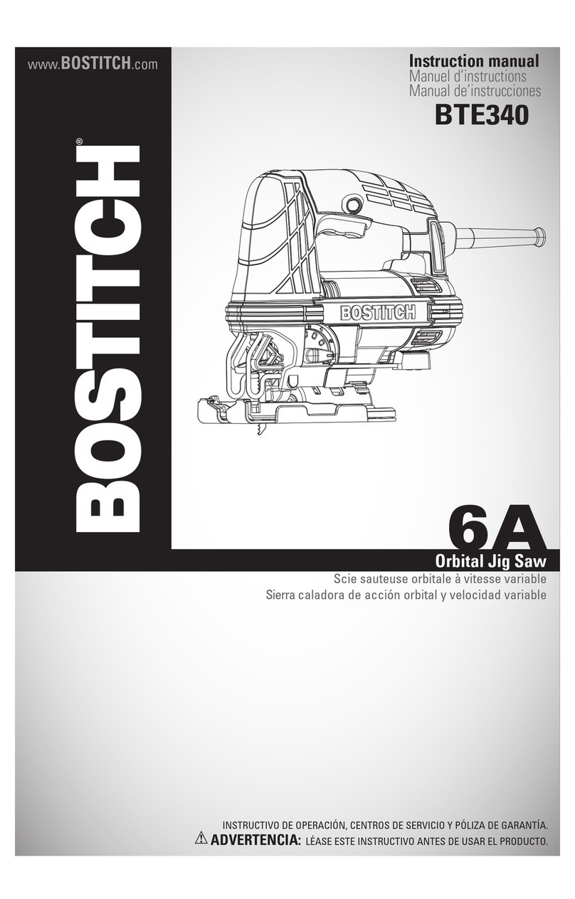 Bostitch BTE340 instruction manual