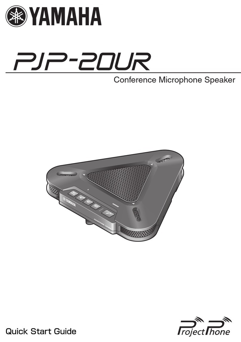 Yamaha PJP-20UR quick start guide