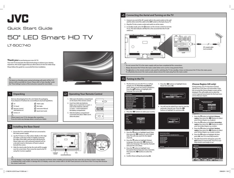 JVC LT-50C740 User manual