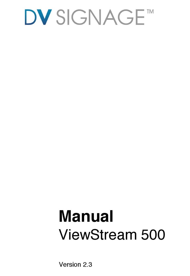 DV Signage ViewStream 500 User manual