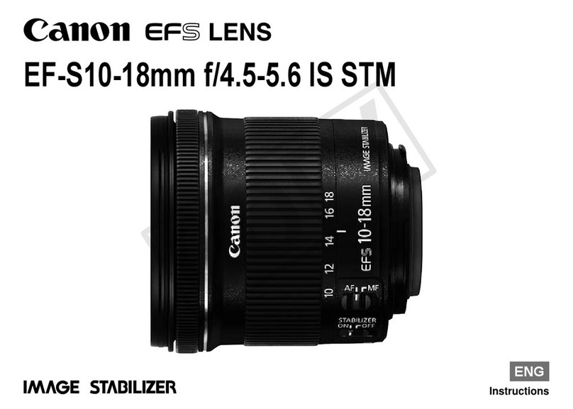 Canon EF-S10-18mm f/4.5-5.6 IS STM User manual Canon EF-S10-18mm f/4.5-5.6 IS STM User manual
