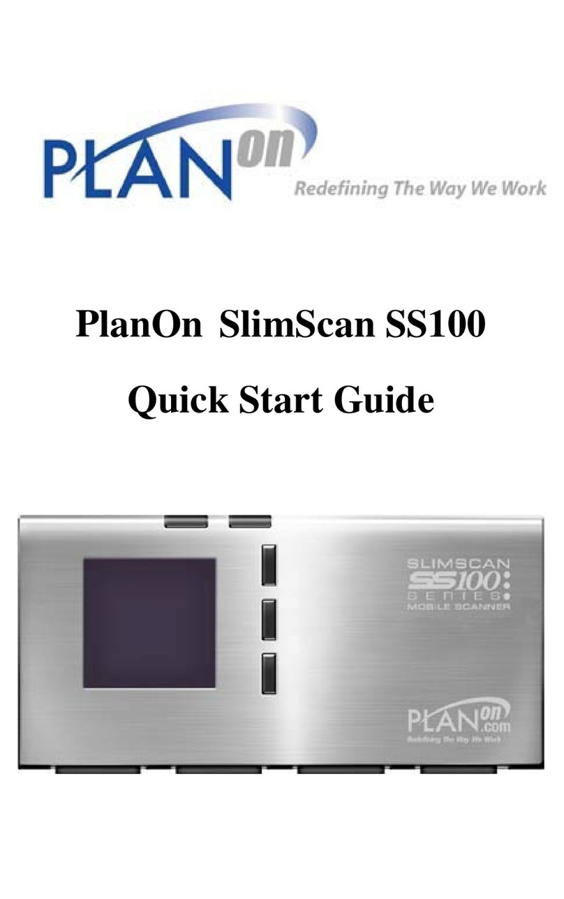 Planon SlimScan SS100 User manual Planon SlimScan SS100 User manual