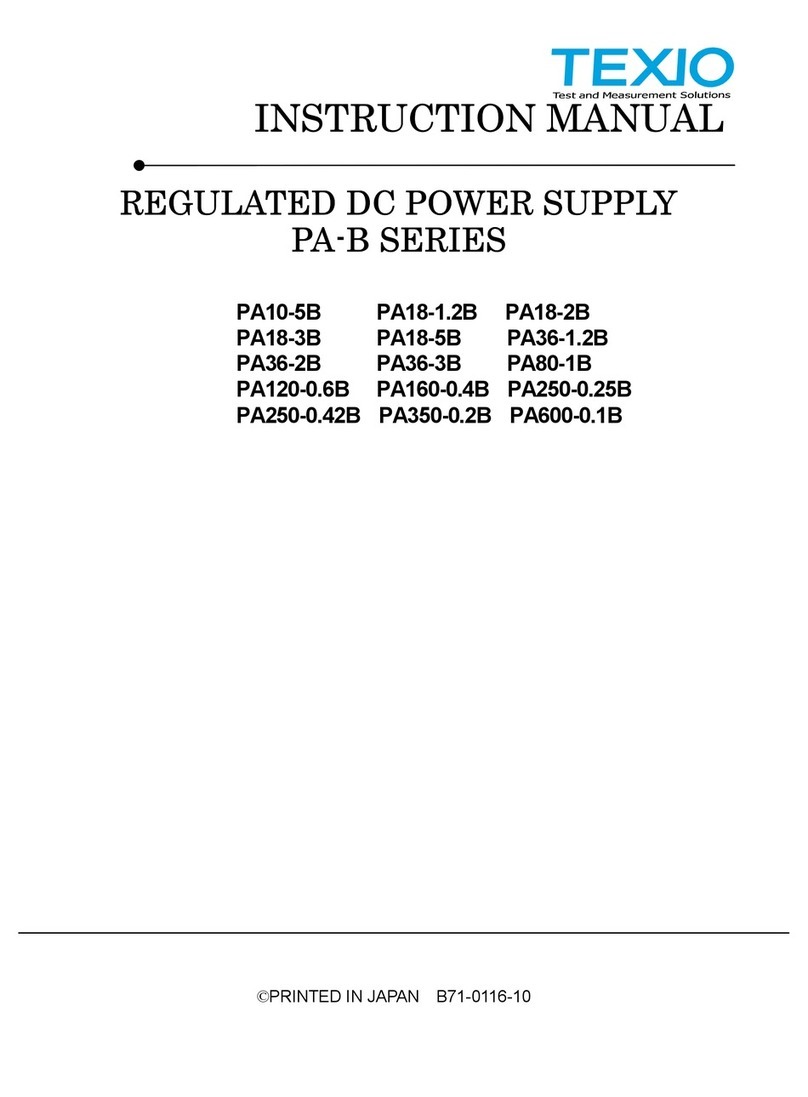 TEXIO PA10-5B instruction manual