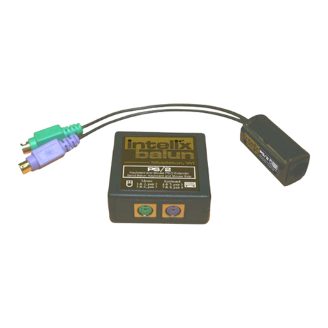 Intelix PS/2 Keyboard and Mouse Extender User manual