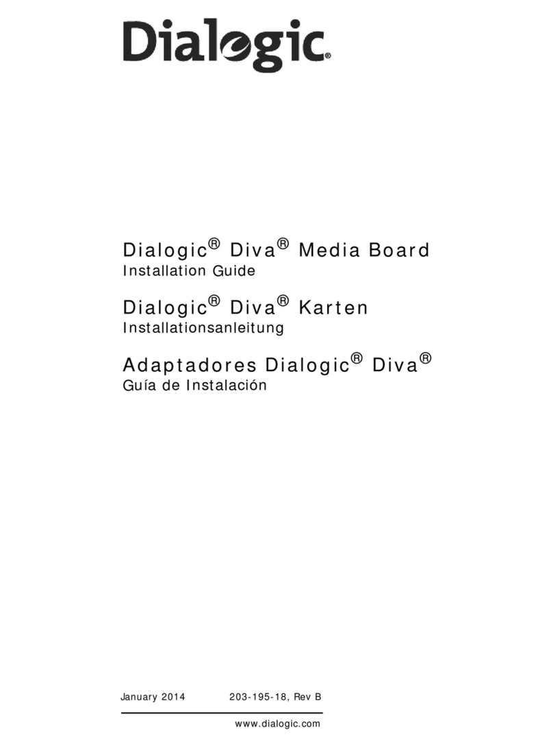 Dialogic Diva User manual