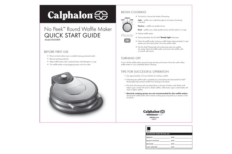 Calphalon No Peek HE500RW User manual