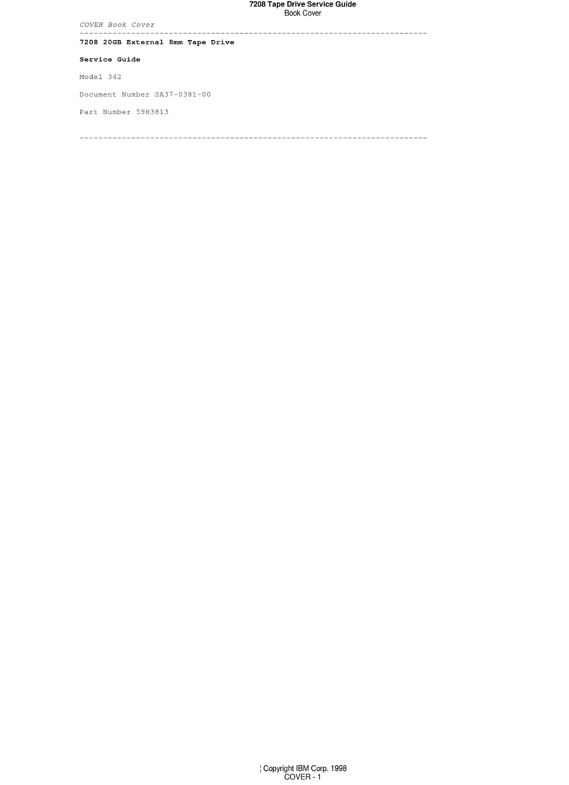 IBM 342 7208 User manual