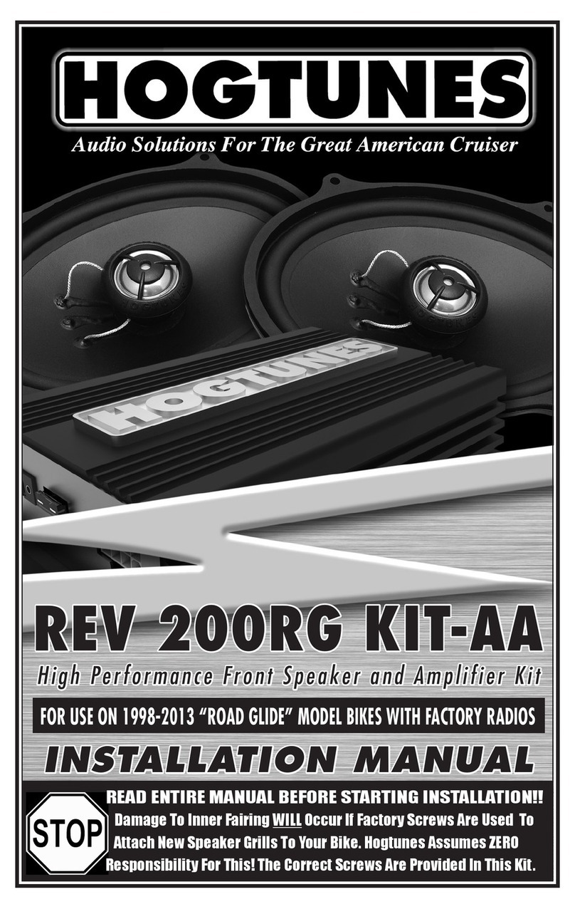 Hogtunes REV 200RG KIT-AA installation manual