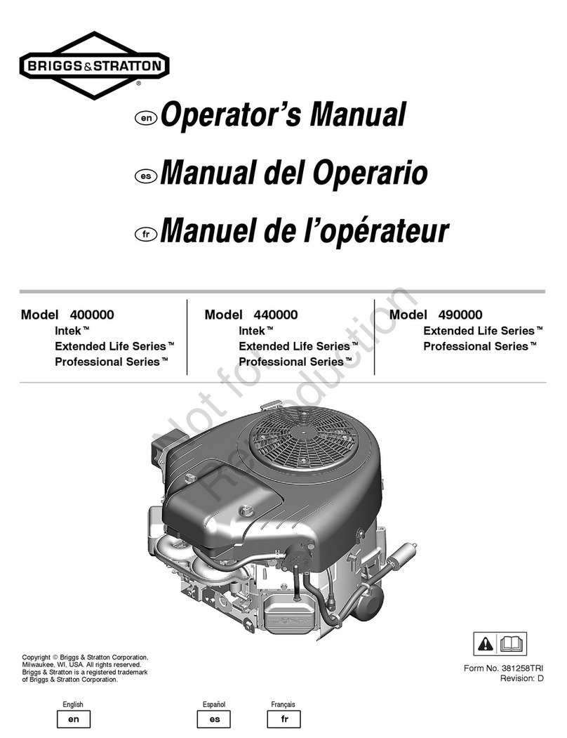 Briggs & Stratton 400000 Professional Series User manual