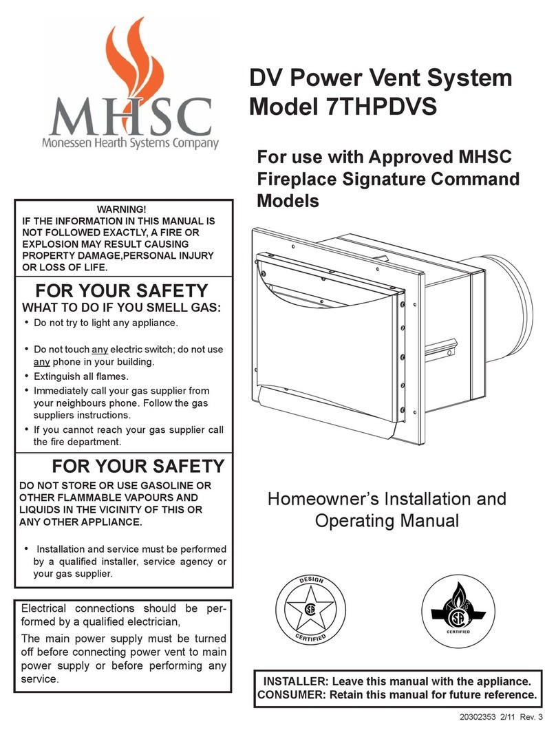 MHSC 7THPDVS Installation and operating manual