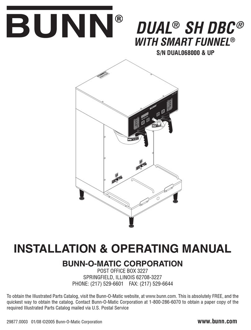 Bunn DUAL SH DBC WITH SMART FUNNEL DUAL068000 Installation instructions