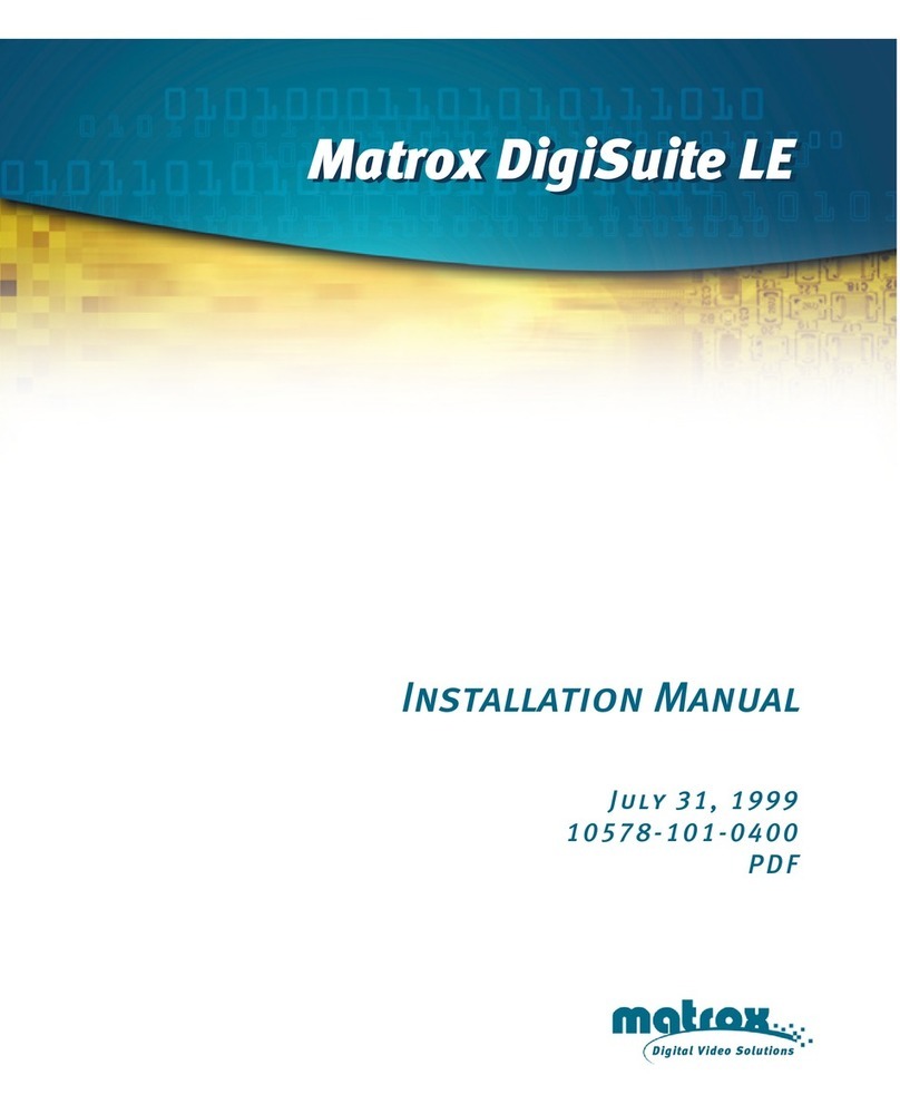 Matrox DigiSuite LE installation manual