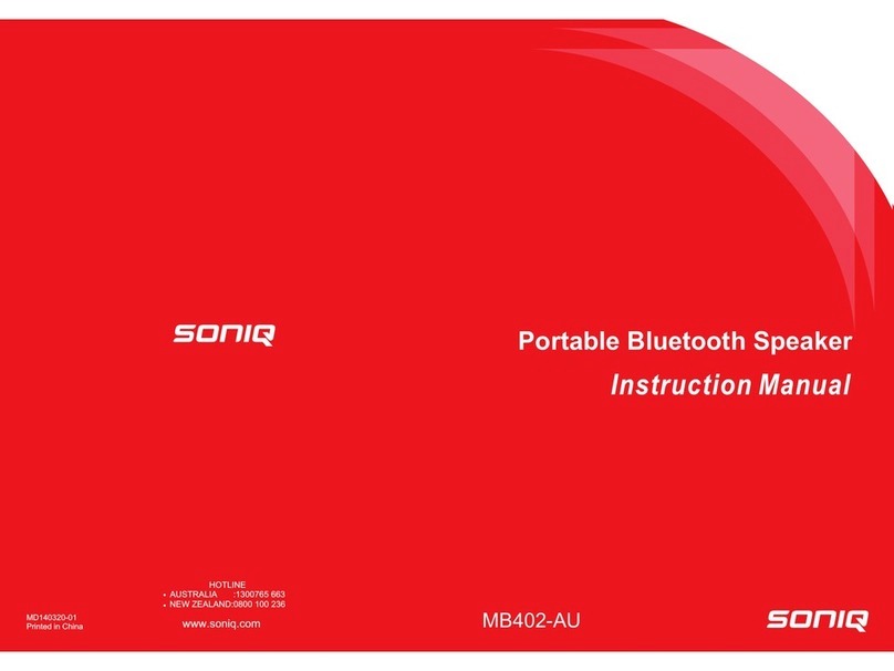 SONIQ MB402-AU instruction manual