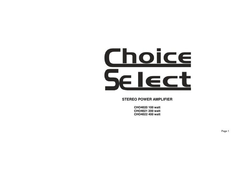 Choice Select CHO4020 user guide