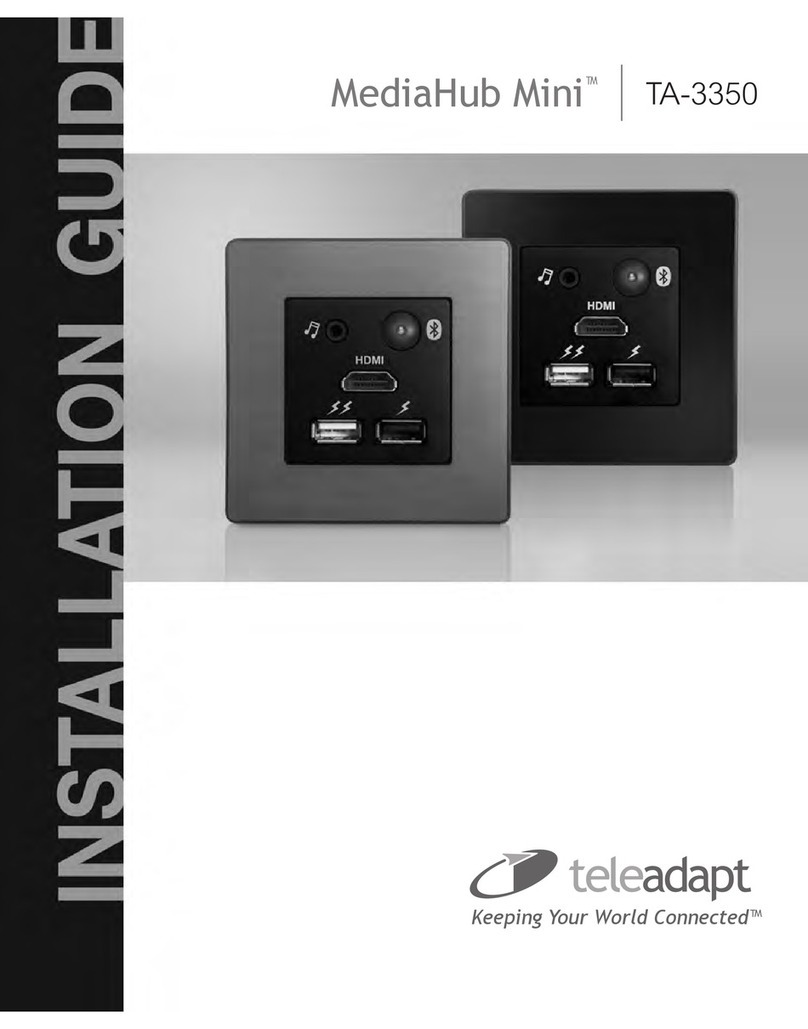 TeleAdapt MediaHub Mini TA-3350 installation guide