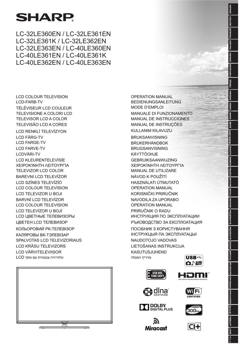 Sharp LC-32LE360EN User manual