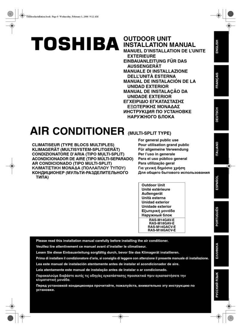 Toshiba RAS-M14GAV-E User manual