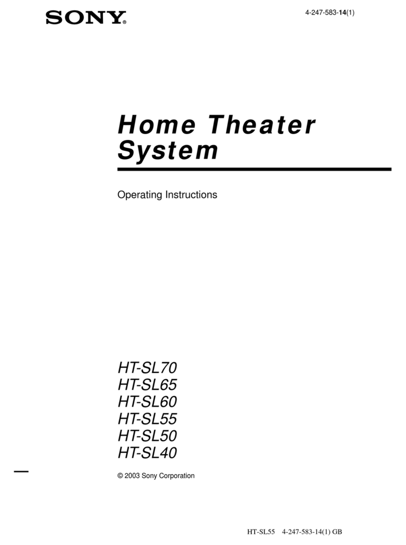 Sony HT-SL70 operating instructions