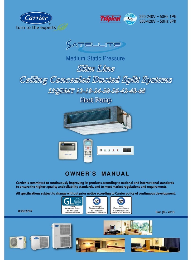 Carrier 53QDMT 12 owner's manual