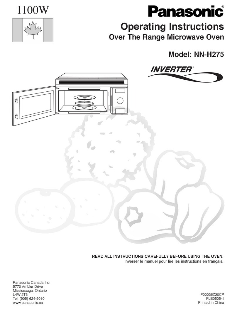 Panasonic Inverter NN-H275 operating instructions