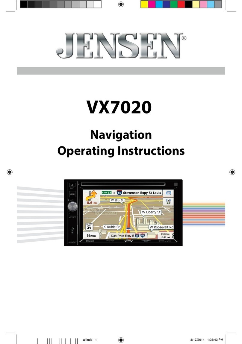Jensen VX7020 User manual