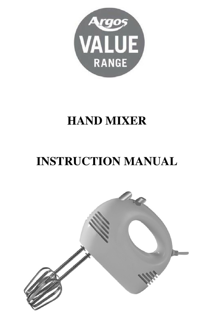 Argos hand mixer instruction manual