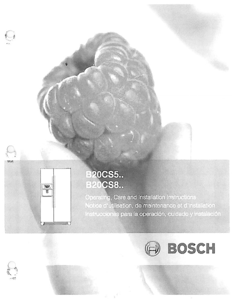 Bosch B20CS5 Series Operating, care and installation instructions