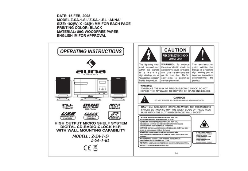 auna Z-SA-1-Si operating instructions