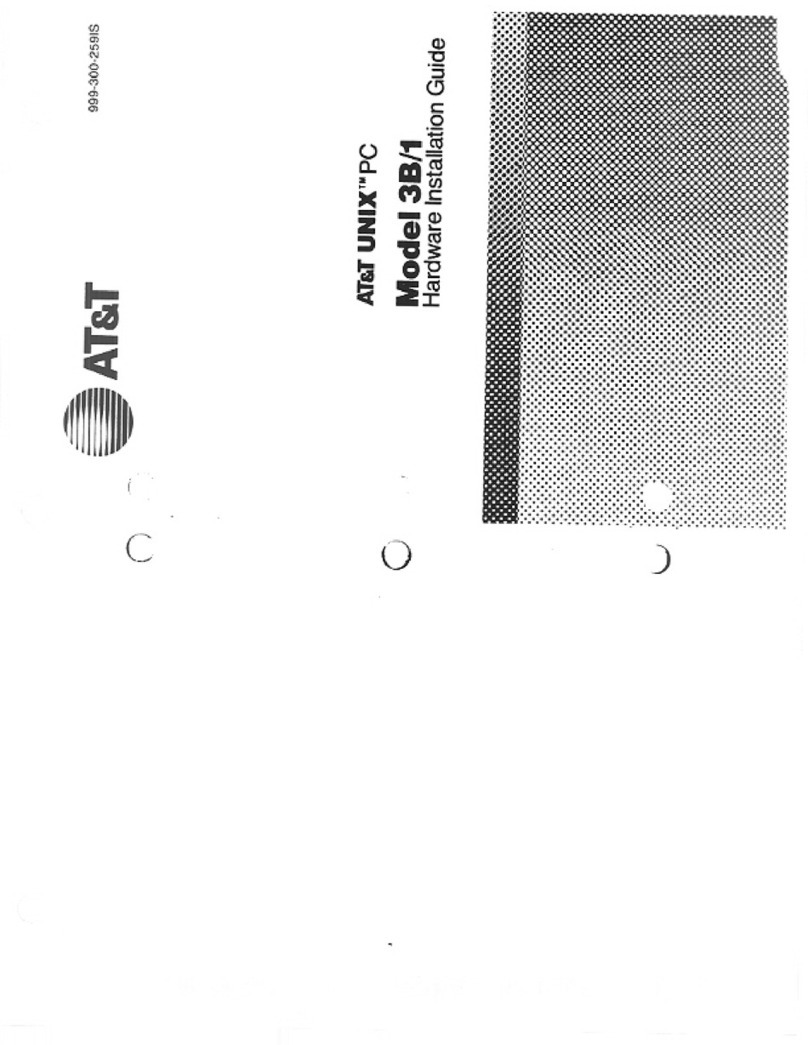 AT&T Unix 3B/1 Hardware installation manual