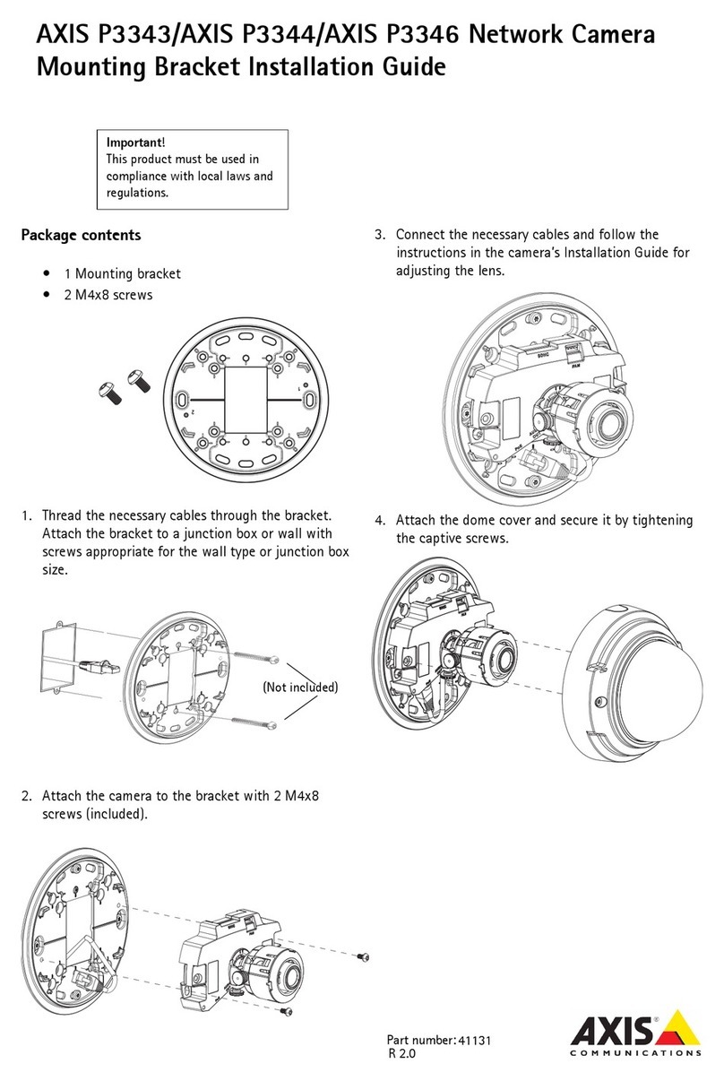 Axis P3343 installation guide