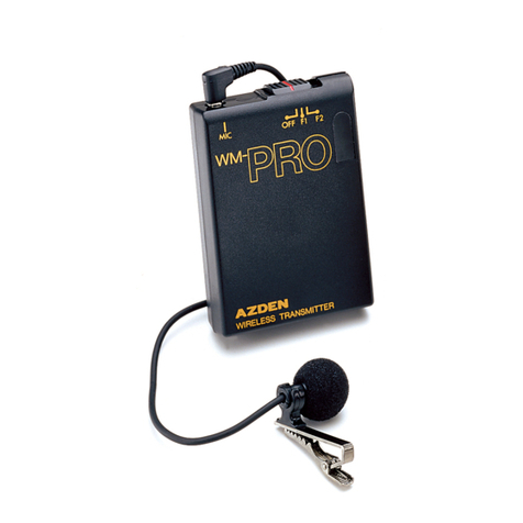 Azden WMT-PRO User manual