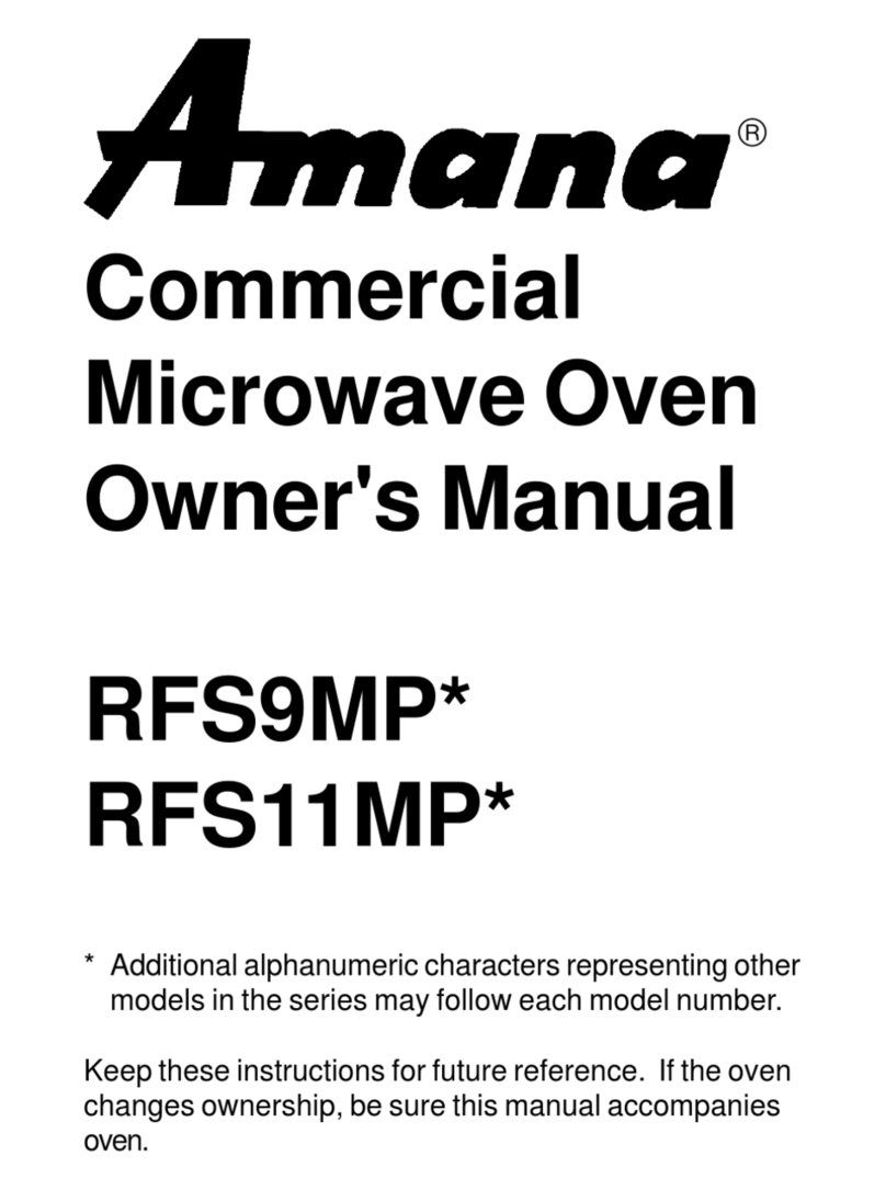 Amana RFS9MP SERIES User manual