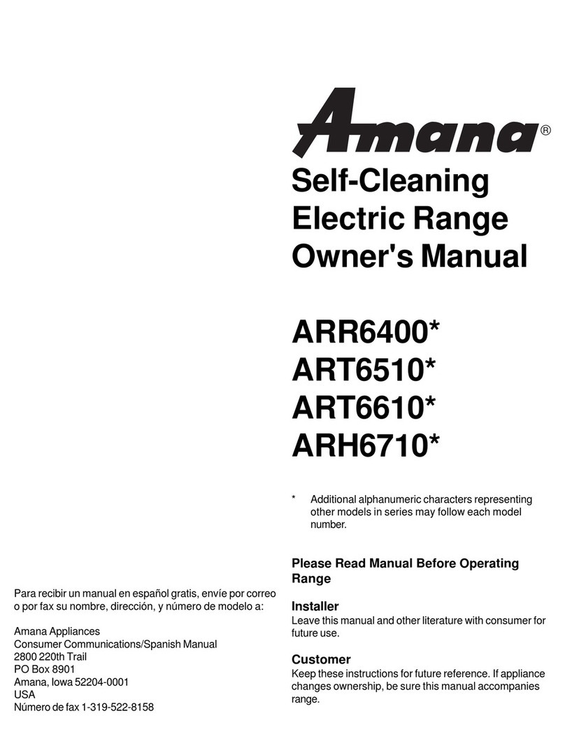 Amana ART6510 SERIES User manual