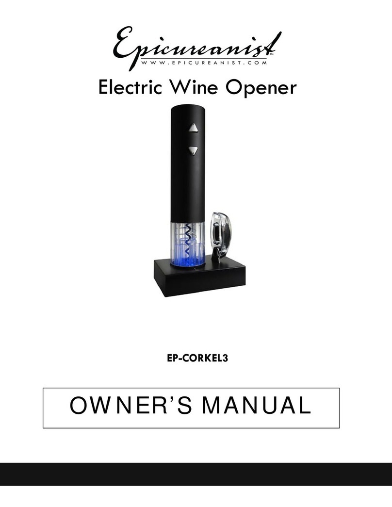 Epicureanist EP-CORKEL3 owner's manual